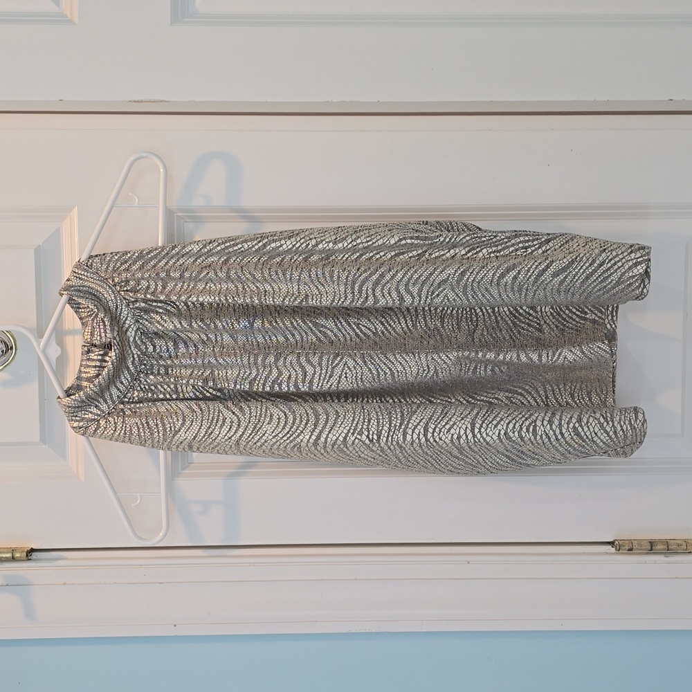 Anthropology Gold/Metallic Striped Tank top